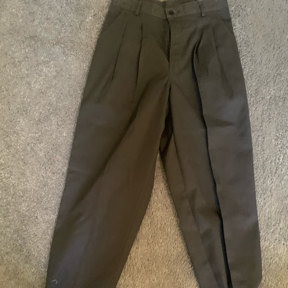 Dark gray pant suit pants